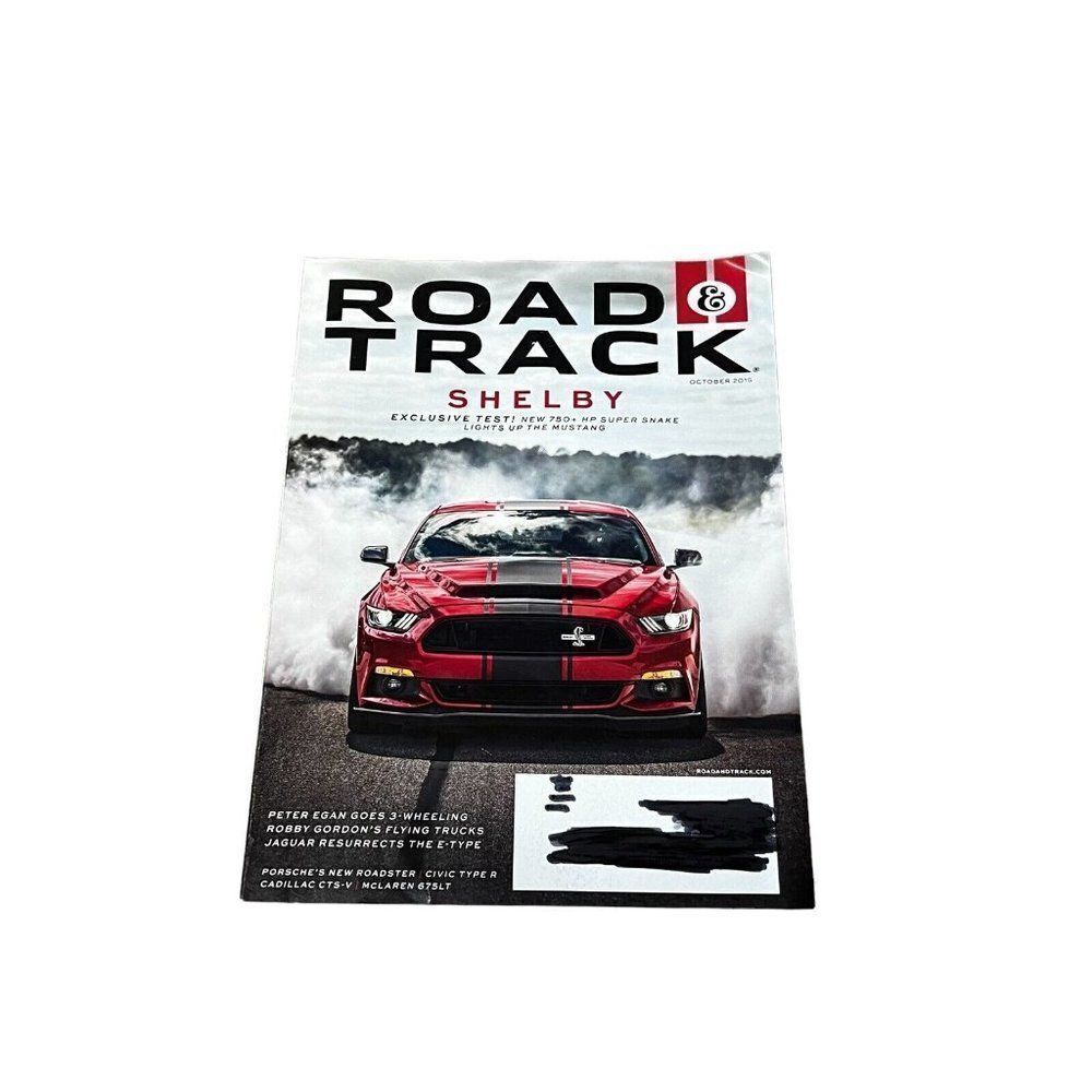 Road  Track Shelby October 2015 Collectible Auto Magazine Exclusive Test Porsche